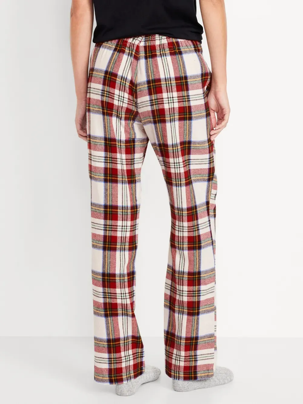 MID-RISE FLANNEL PAJAMA PANTS FOR WOMEN