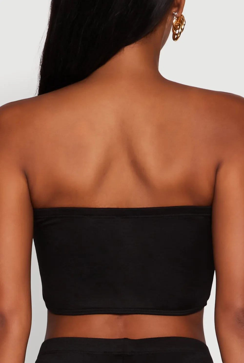 Strapless And Navel Exposed Top