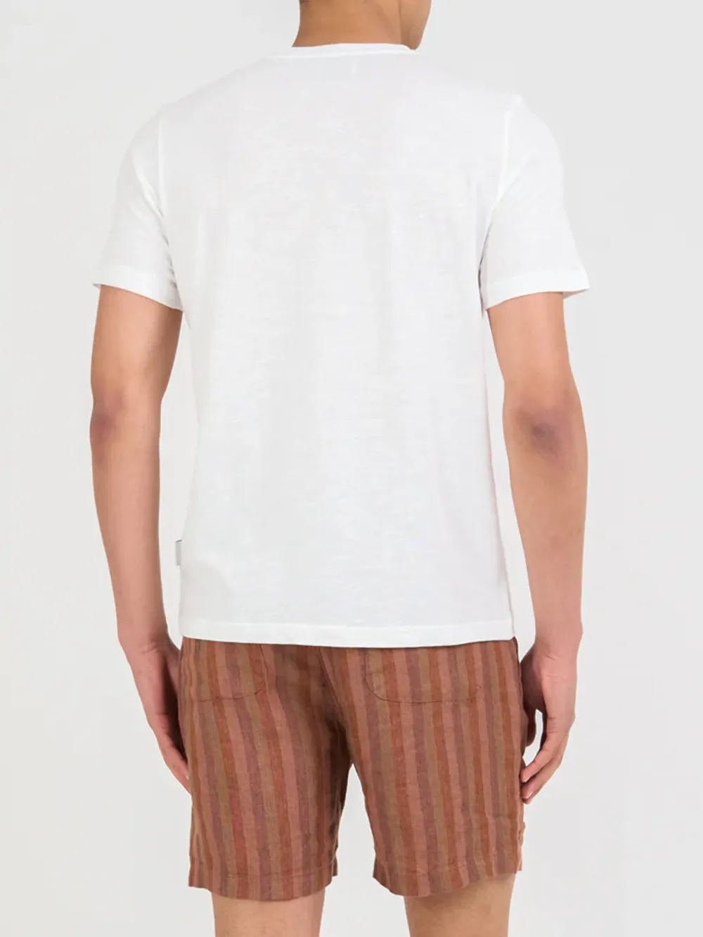 Cream Crew Neck Casual Style T-Shirt