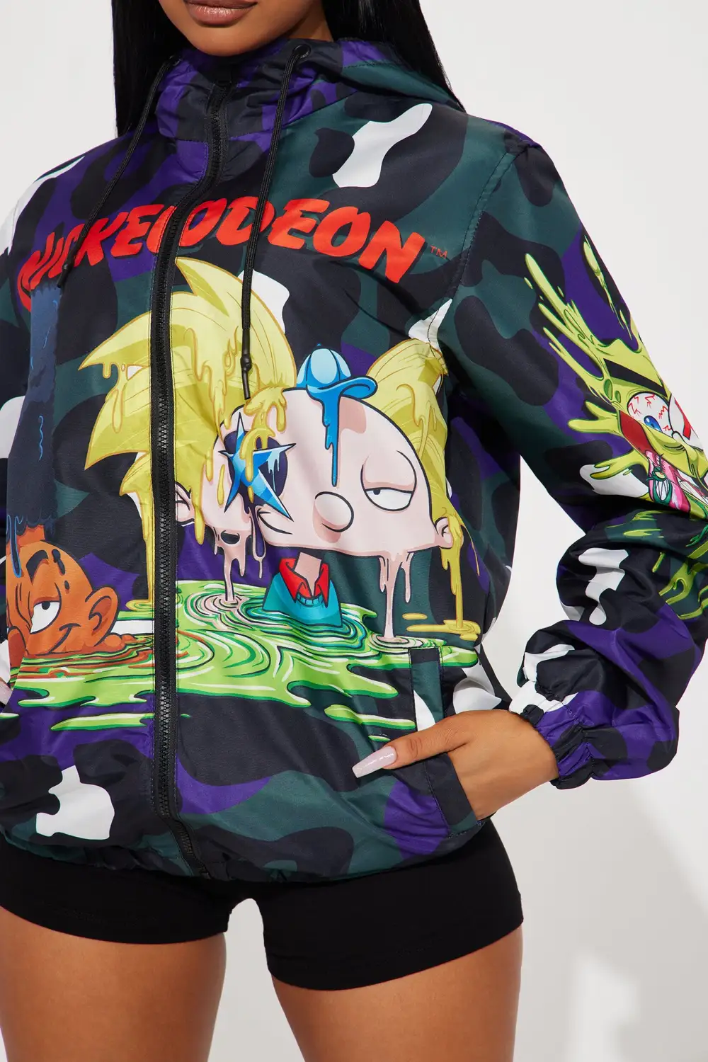 Zombie Nickelodeon Windbreaker - Purple