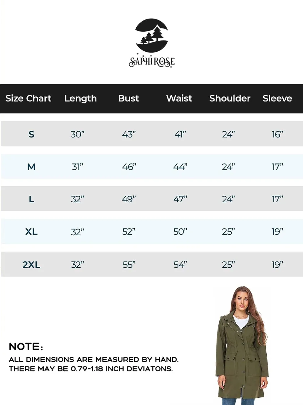 Women's Long Hooded Rain Jacket Outdoor Raincoat Windbreaker