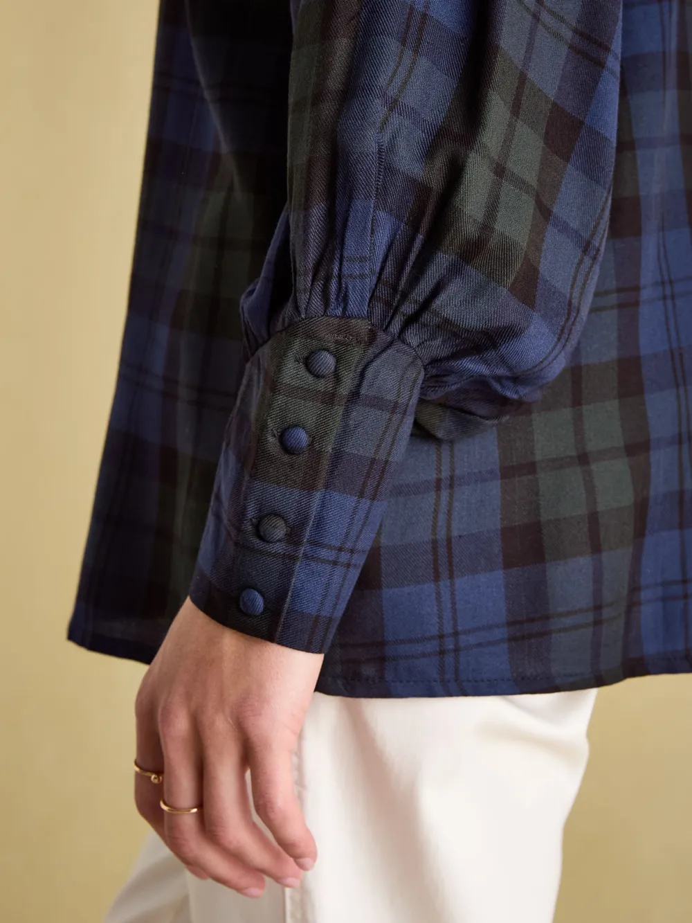 White Pleated Tuxedo-Style Shirt