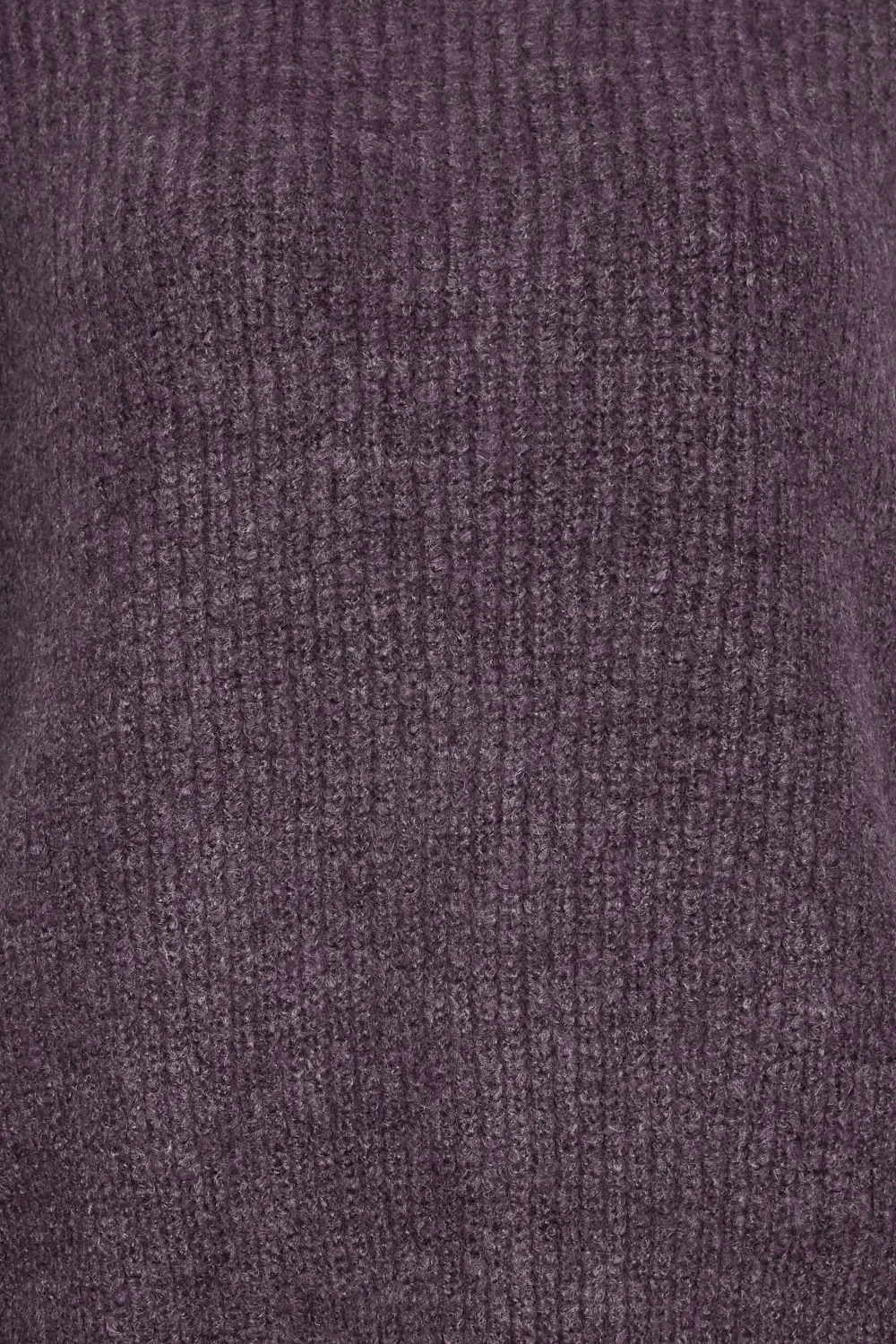 LTS Tall Dark Purple Funnel Neck Knitted Jumper