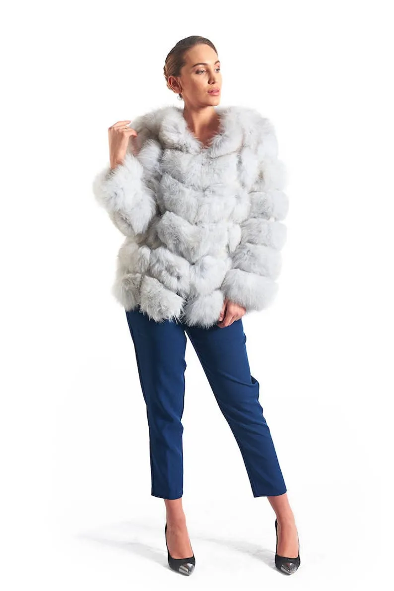 Blue Fox Fur Coat Women’s