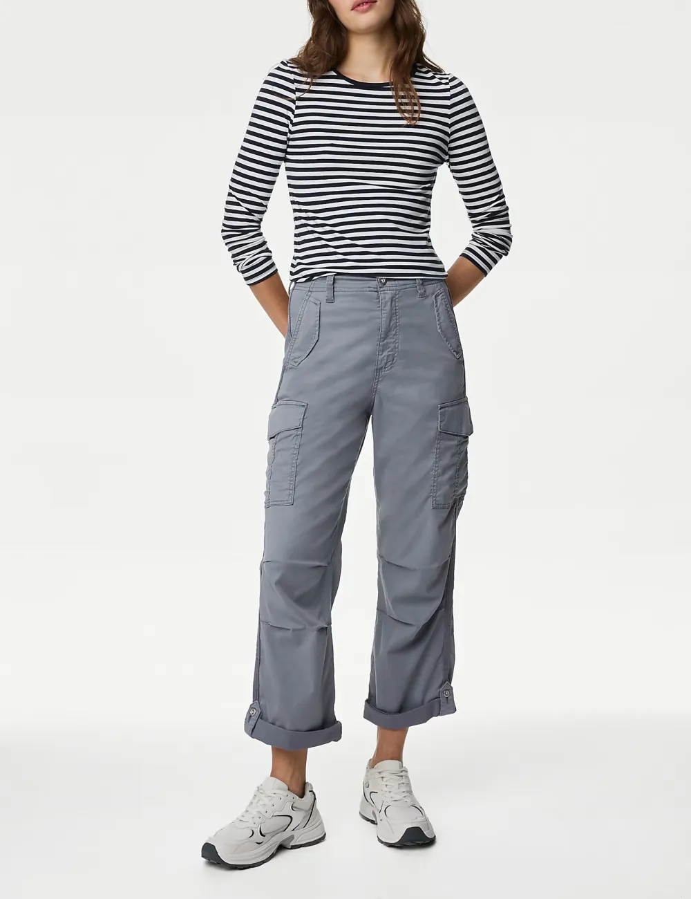 Tea Dyed Cropped Trousers