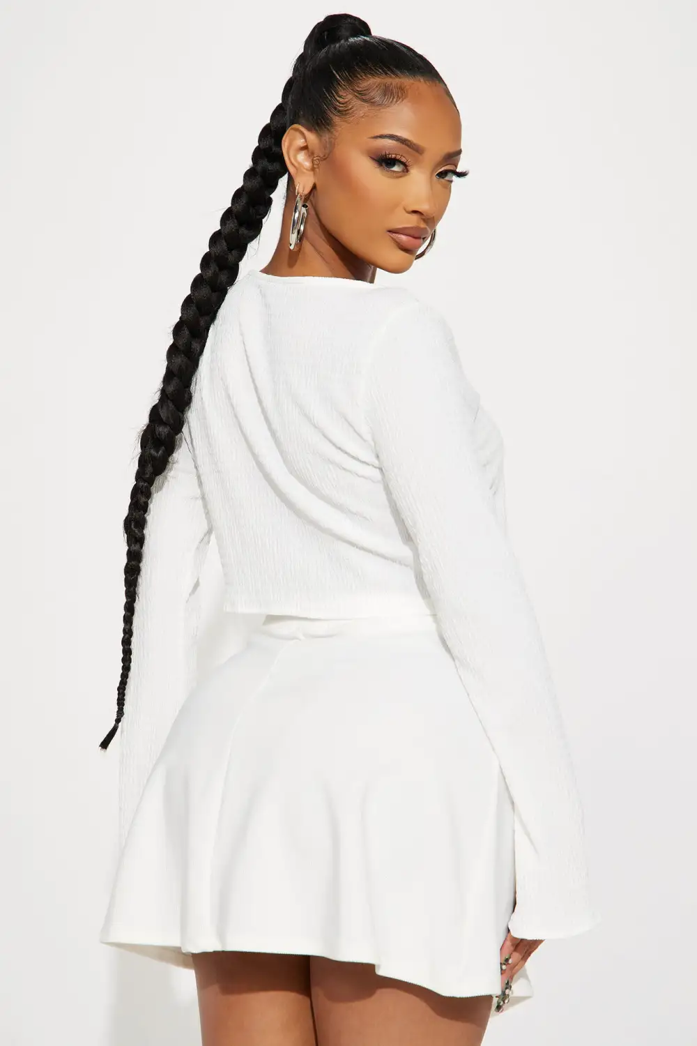 Kaede Tie Front Top - Off White