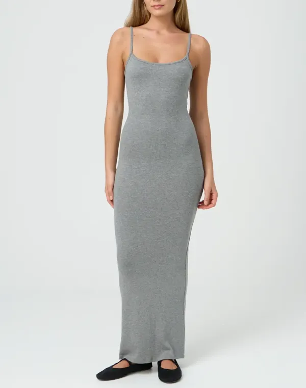 Casual Slim Fit Maxi Dress