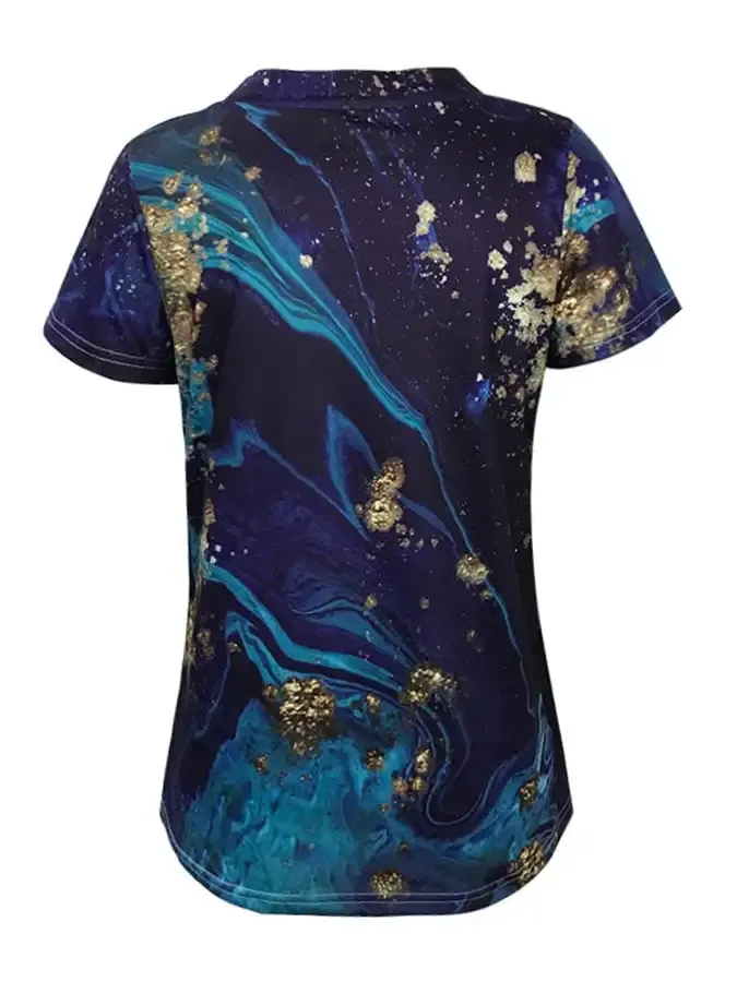 Casual Sea Turtle Print T-Shirt