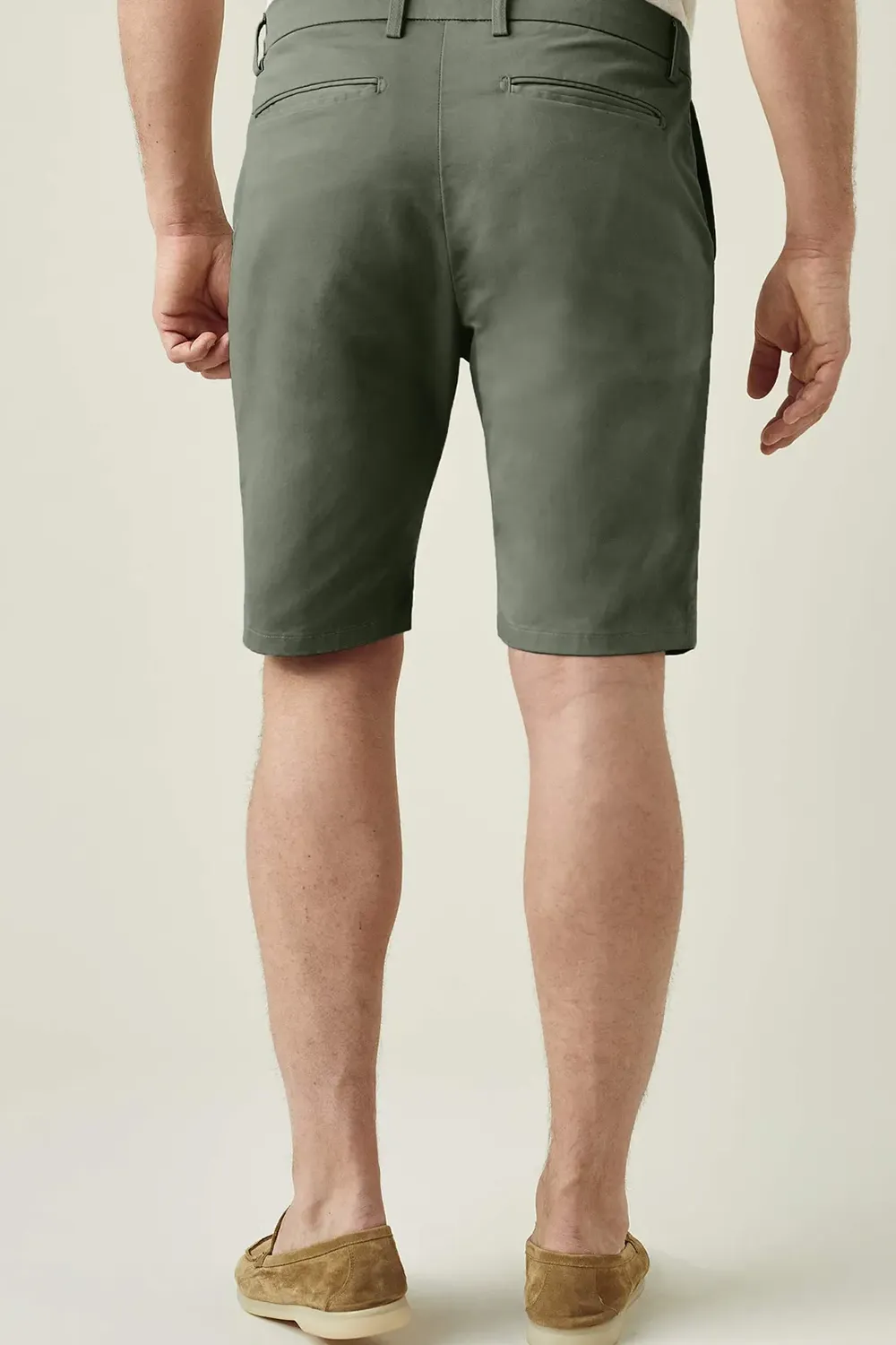 Belt Loops With Additional Central Belt Fastener Shorts