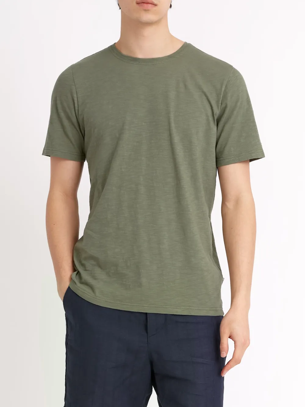 Green Casual Style Short Sleeve T-Shirt