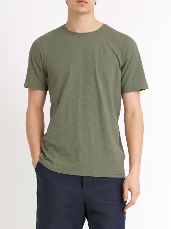Green Casual Style Short Sleeve T-Shirt