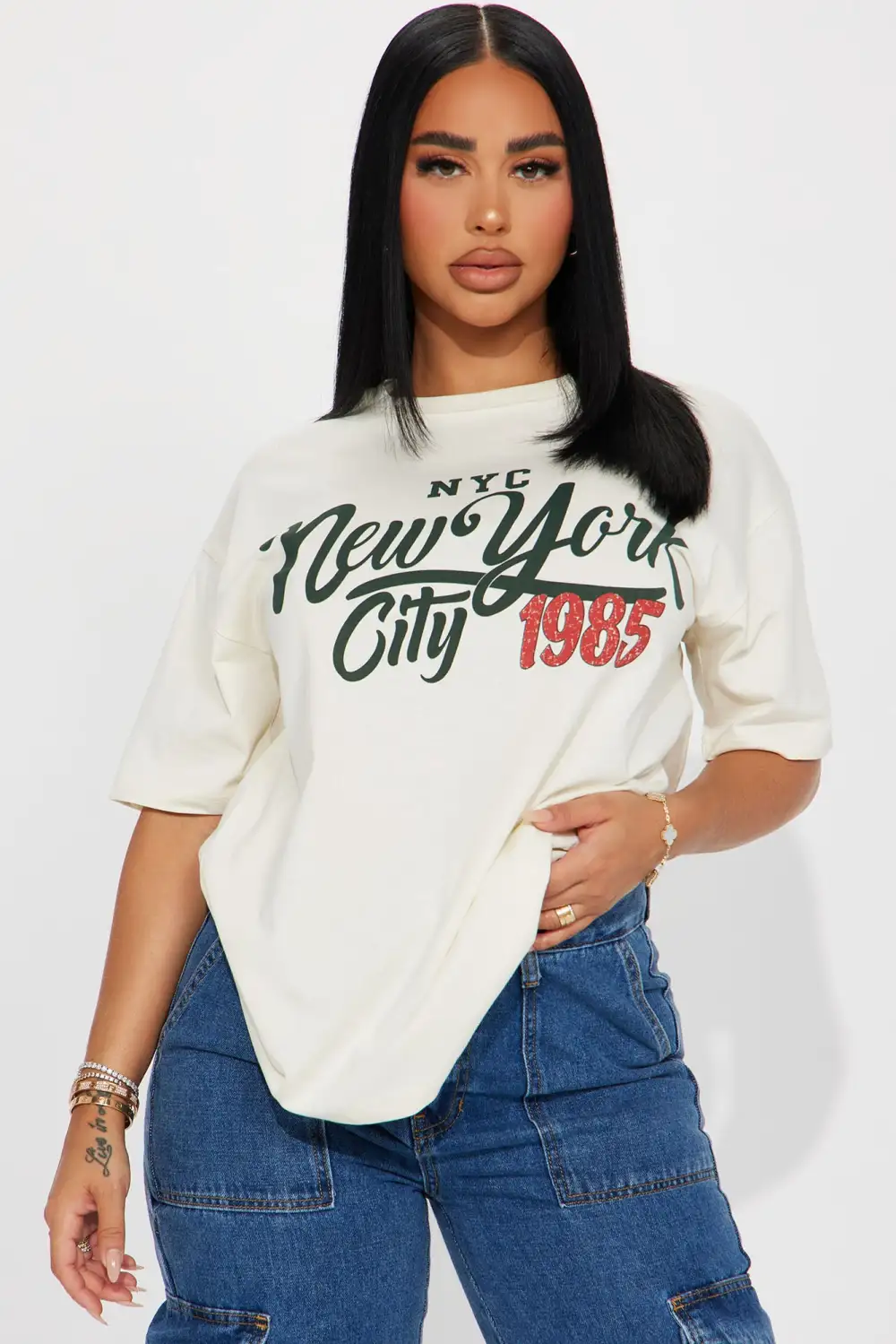 New York City Vintage Graphic Tee - Ivory