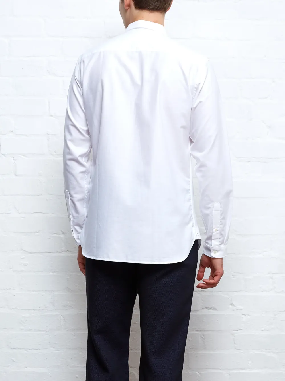 Casual Style White Organic Cotton Shirt