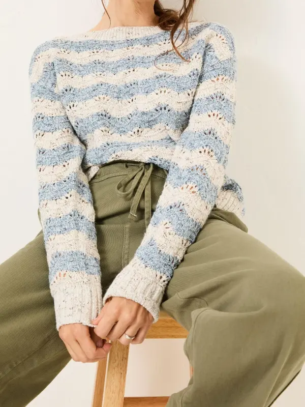 Texture Stripe Knitted Jumper