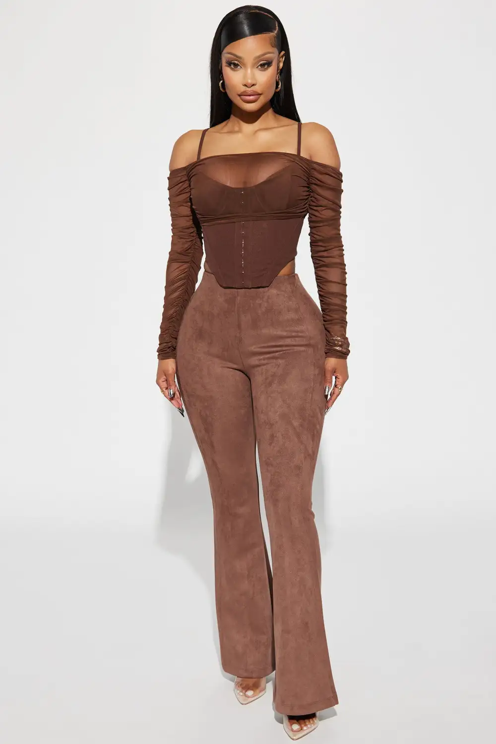Evelyn Corset Top - Chocolate
