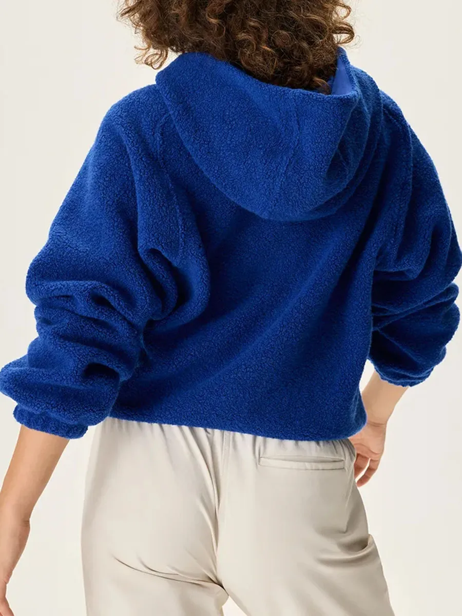 Fleece Snap Up Hoodie