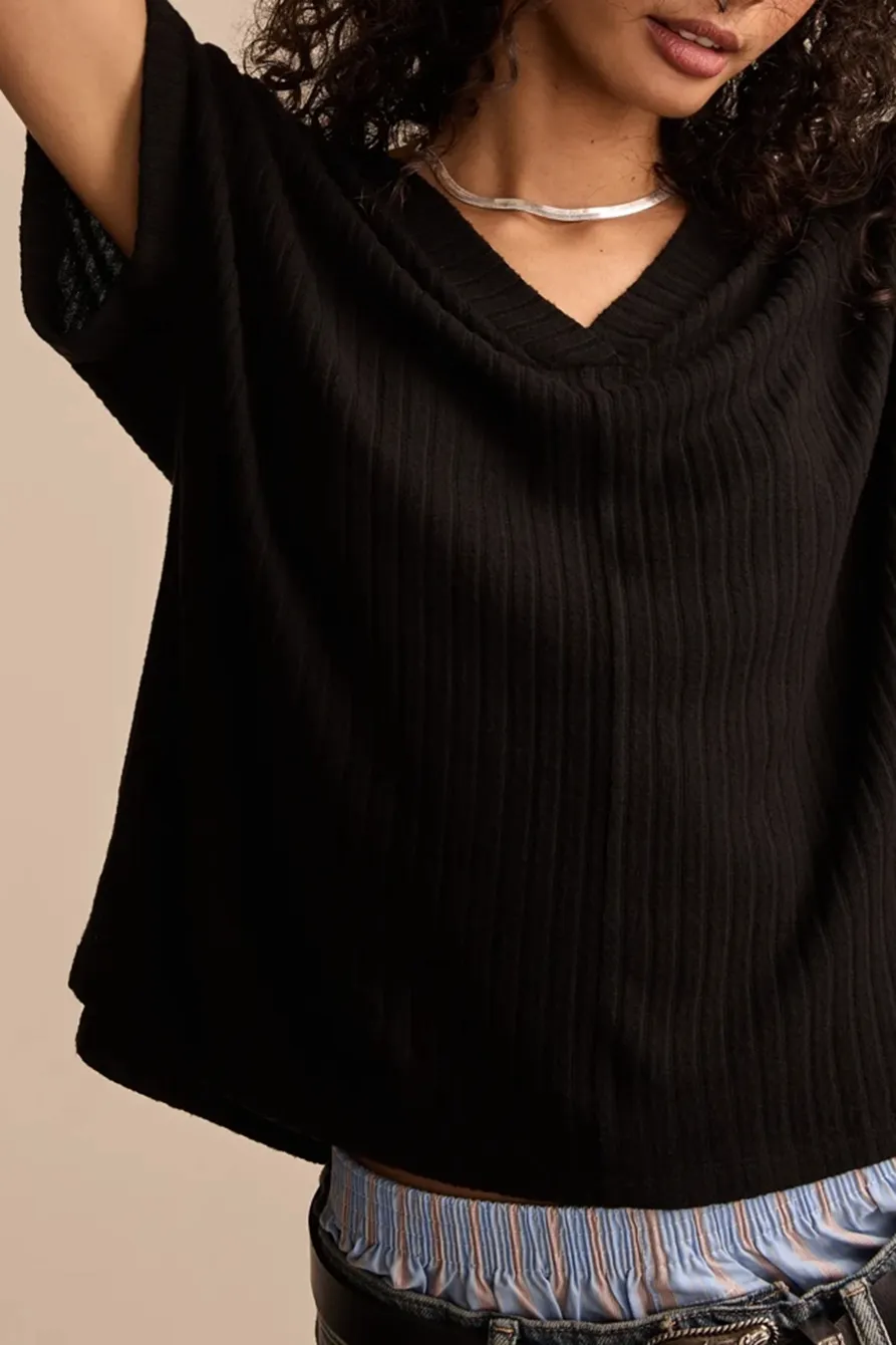 Cloud Dolman V-Neck Tee