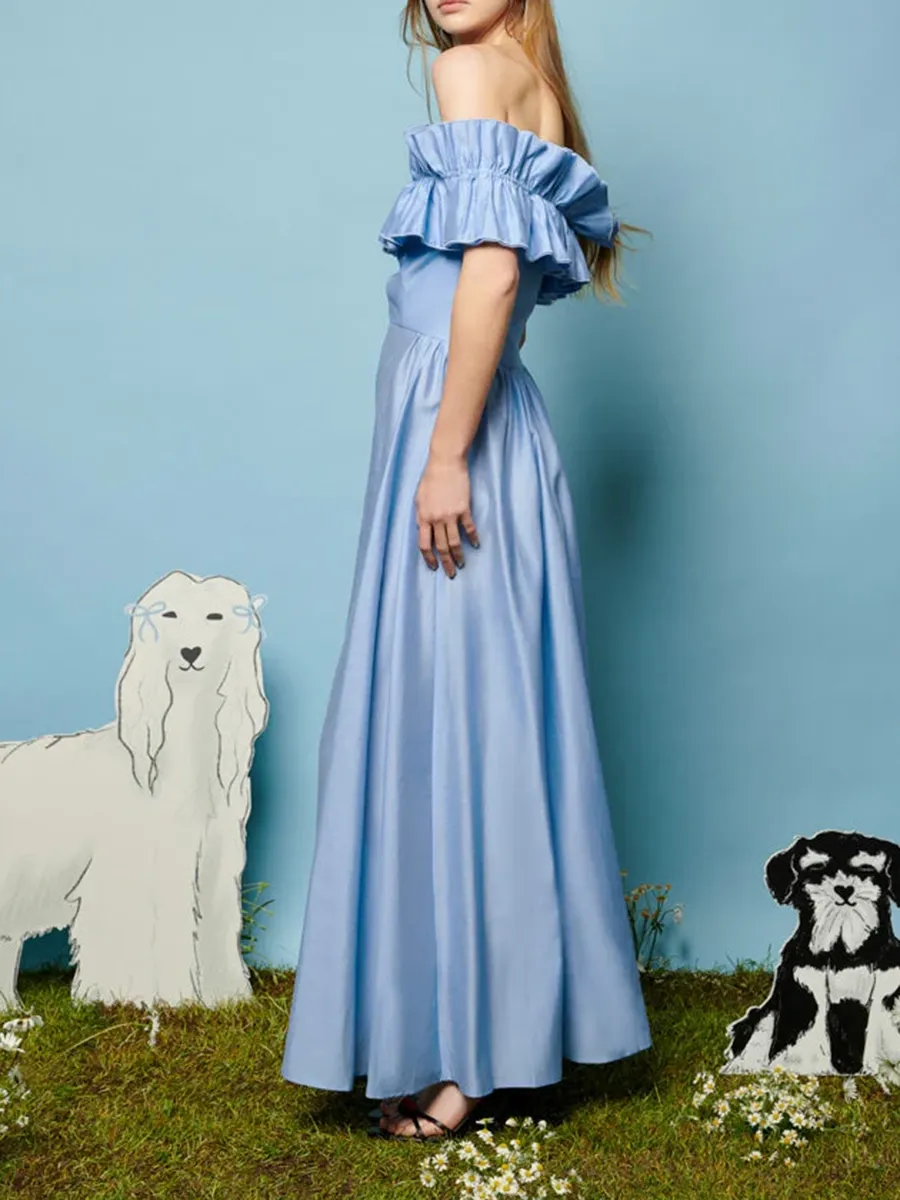 Unique Ruffle Maxi Dress