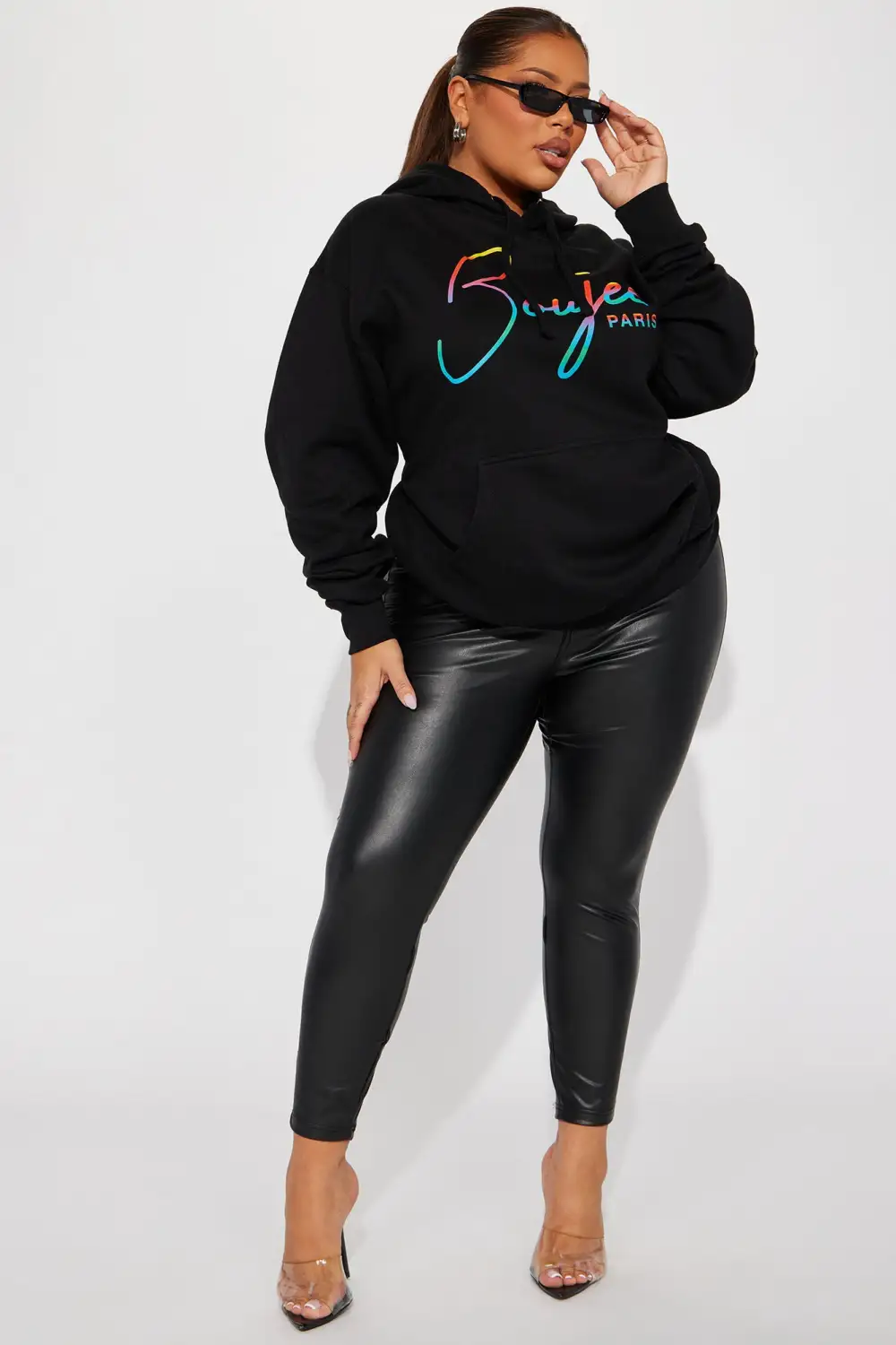 Boujee In Paris Hoodie - Black