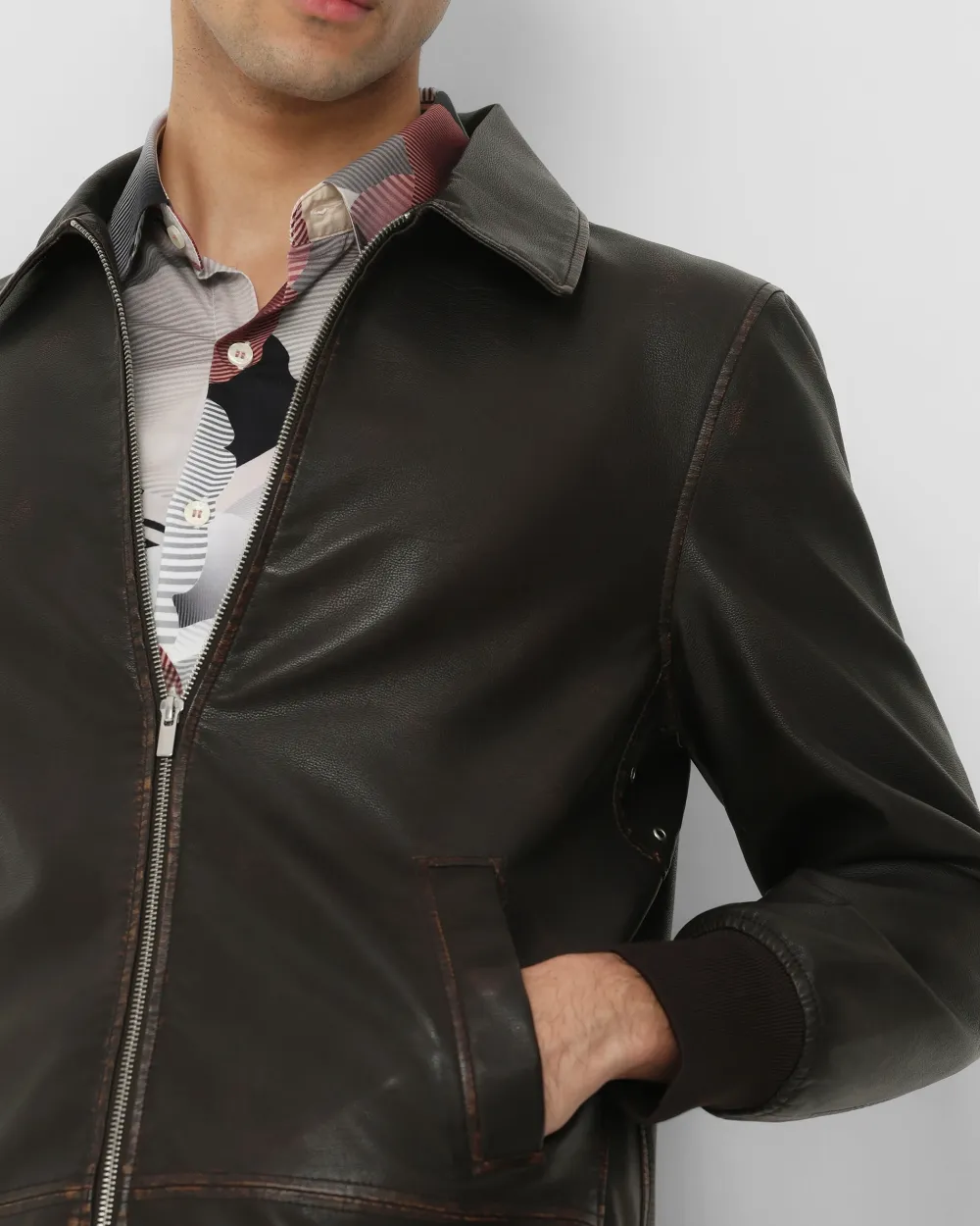 Retro Slim Comfortable Punk Biker Olive Jacket