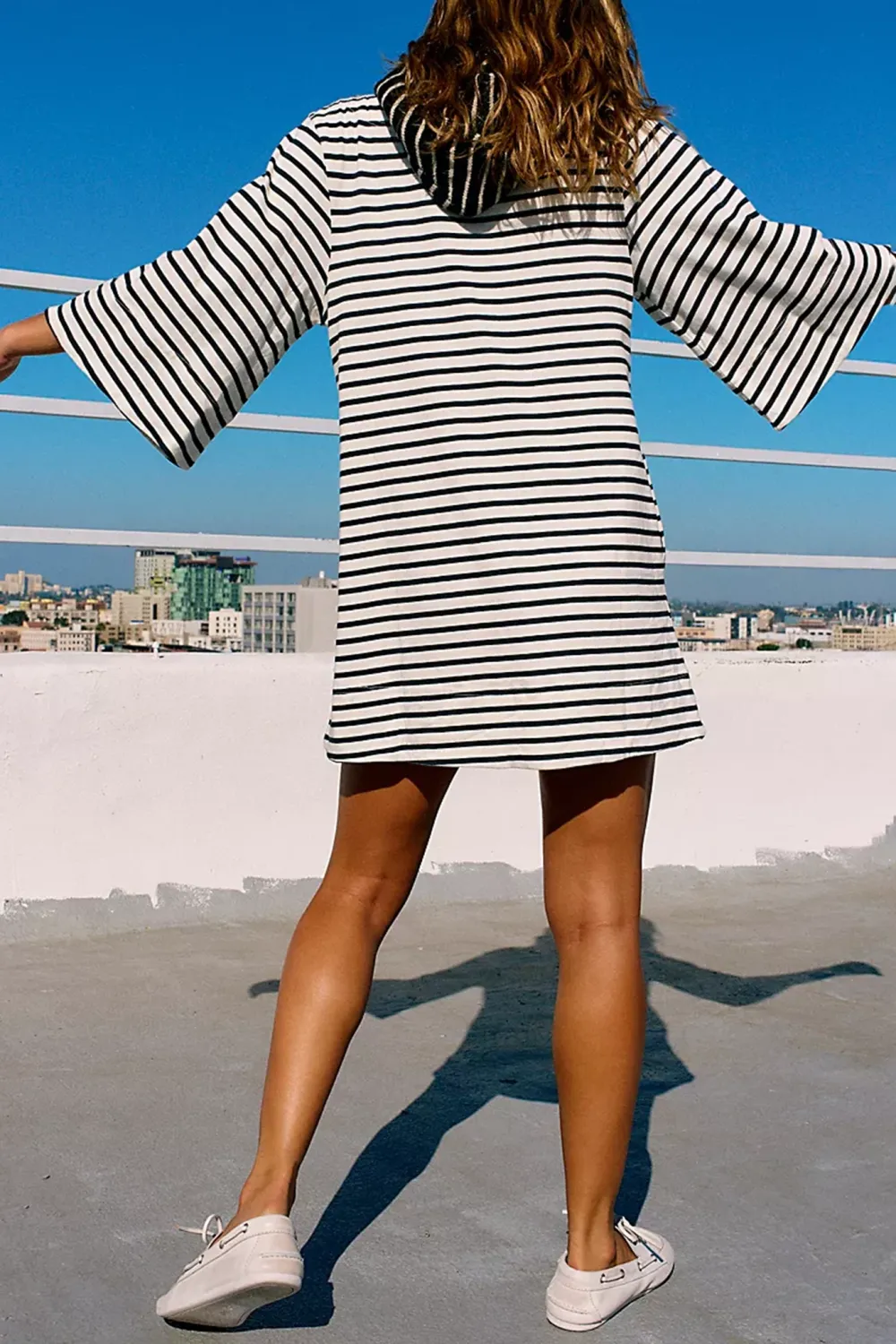 Striped Oversized T-Shirt Mini Dress