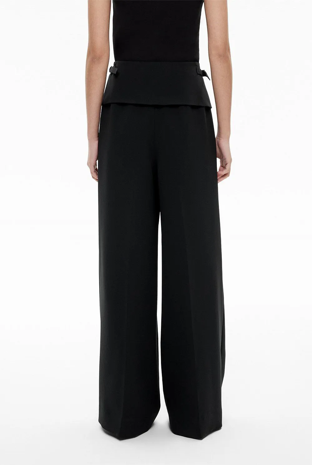 Straight-Leg Pleated Suit Trousers