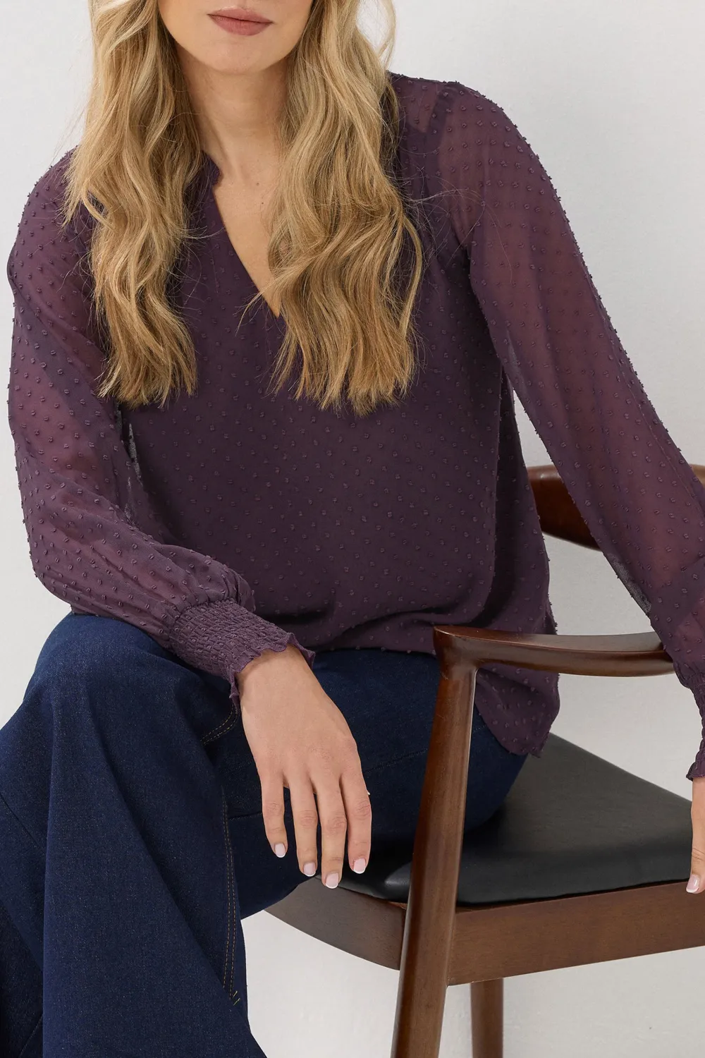 Notched V-Neck Lightweight Shirt