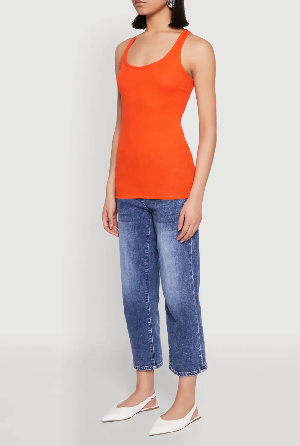 Solid Color Ribbed Vest