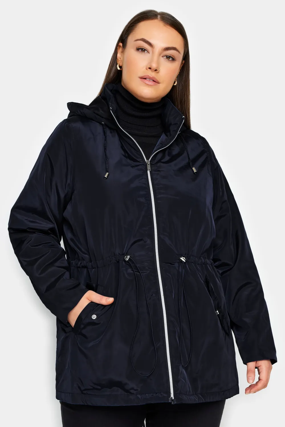 Evans Navy Lightweight Hooded Jacket