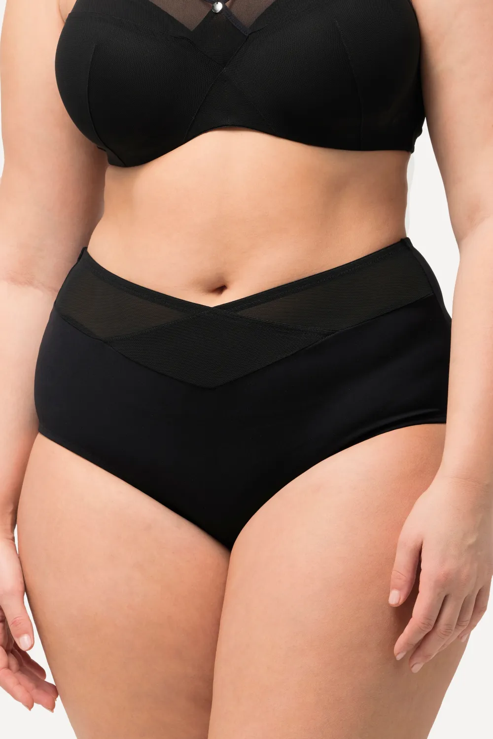 Shaping-Maxislip breiter Meshbund Wickeleffekt High Waist