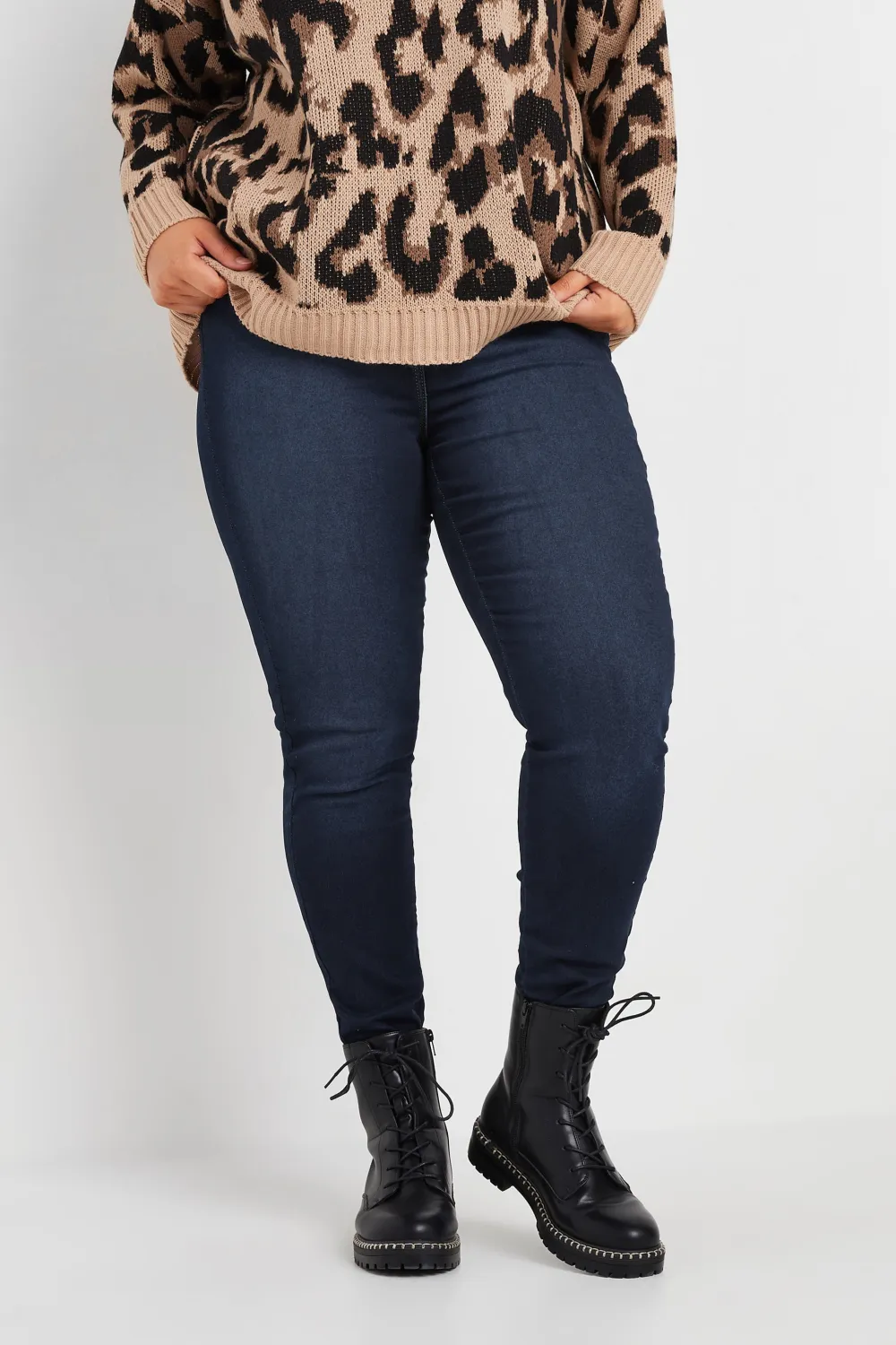 Curve Mid Blue Skinny Stretch AVA Jeans