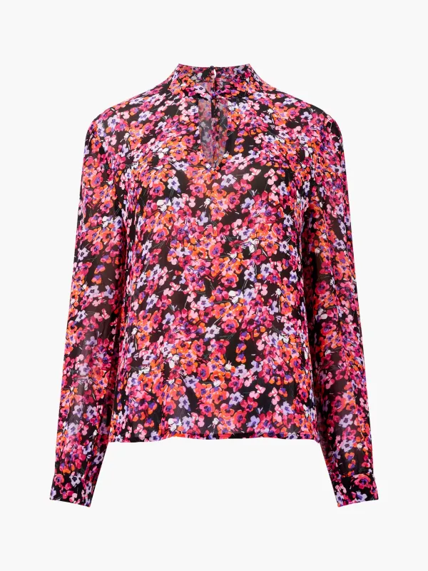 Colorful Art Print Long Sleeve Shirt Top