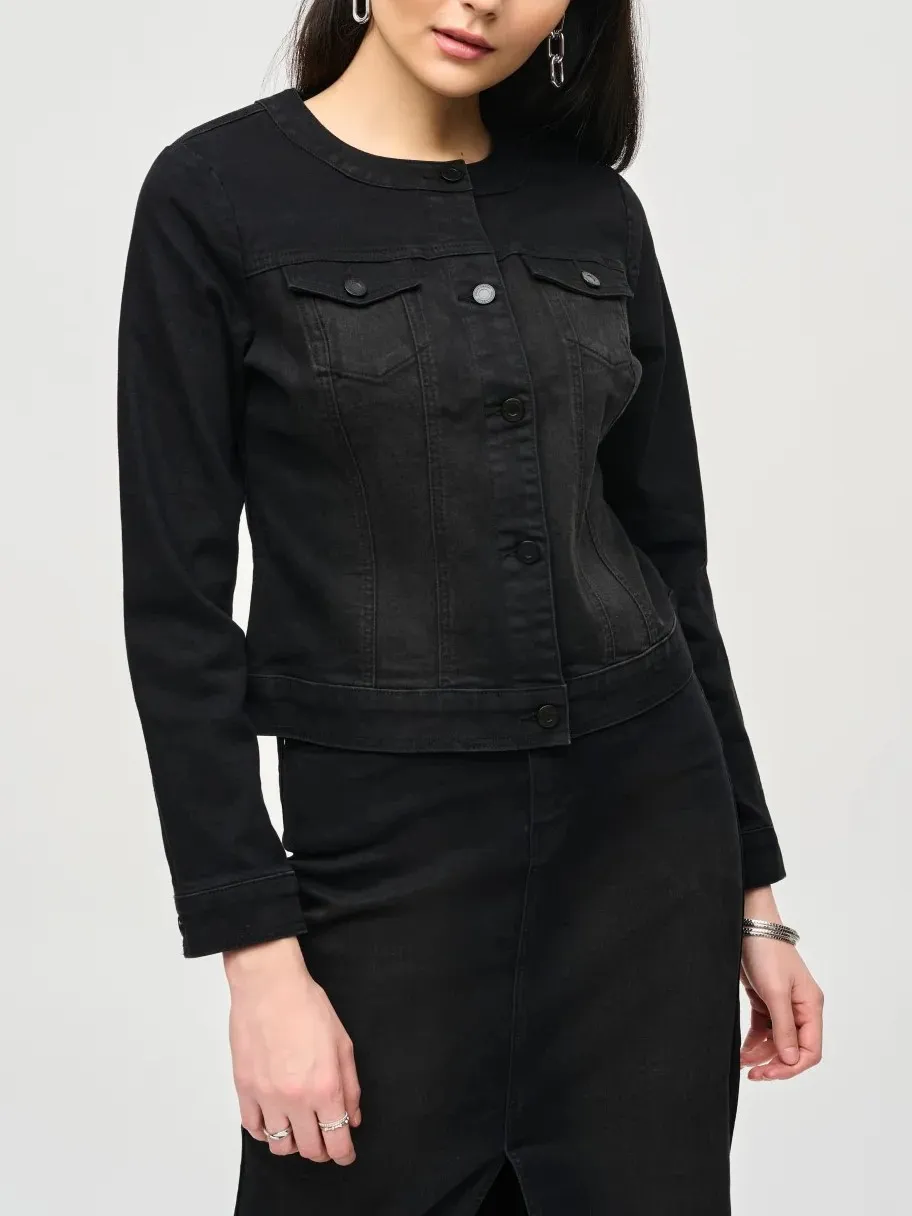 Classic Black Denim Jacket