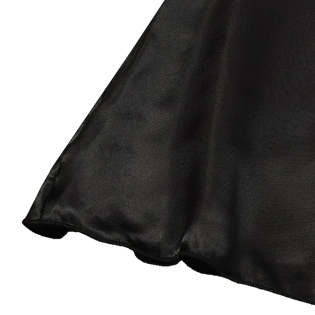 Women's Pajamas Nightgown Dress Pjs Patchwork Fashion Comfort Soft Home Christmas Daily Satin V Wire Sleeveless Hole Summer Spring Black Wine