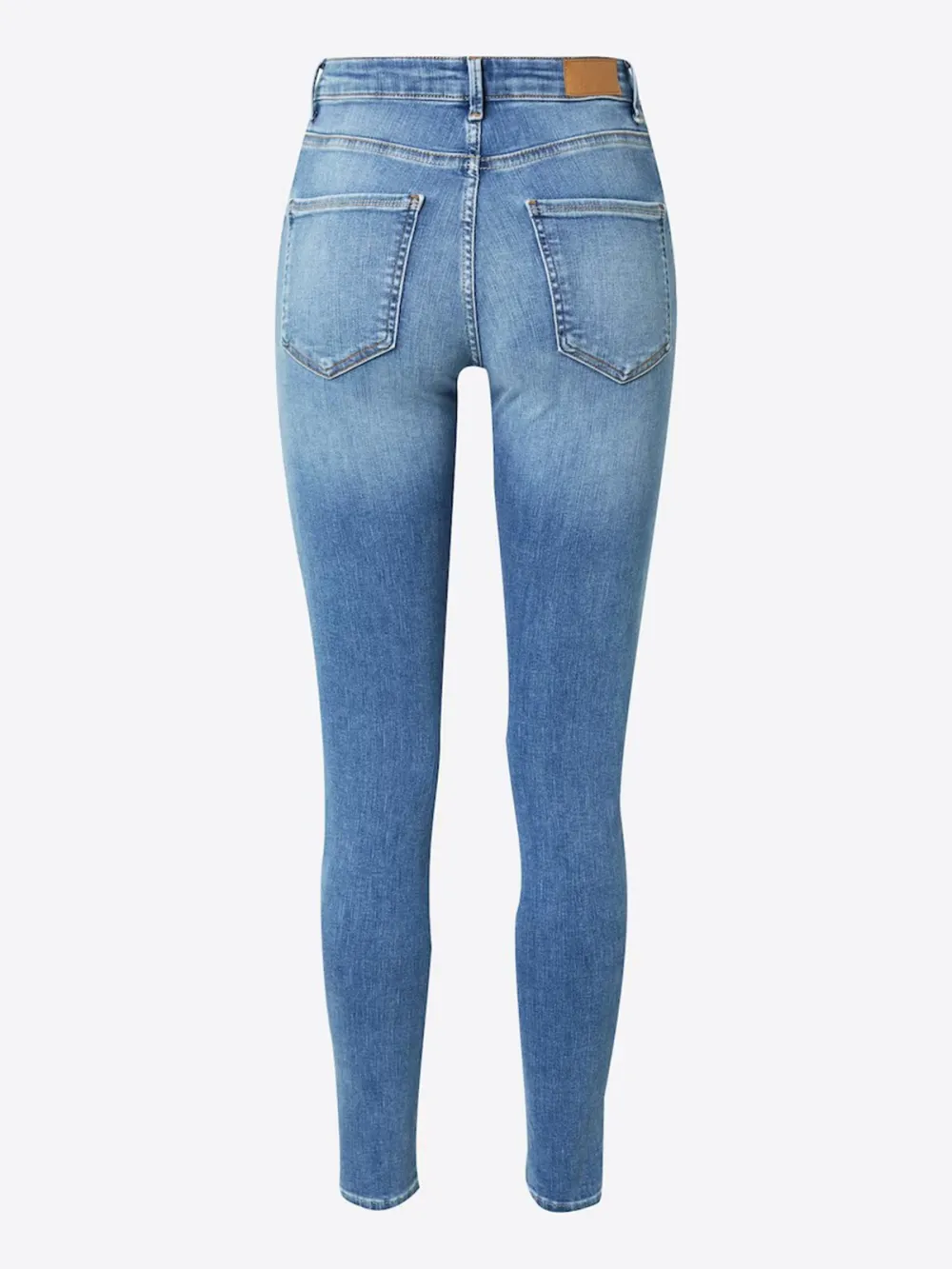 Light Blue Mid-Waist Casual Style Jeans