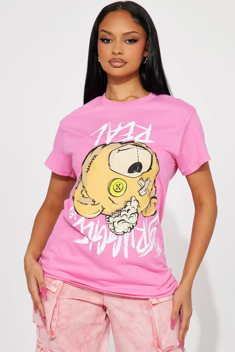 Today Is Cancelled Graphic Tee - Pink