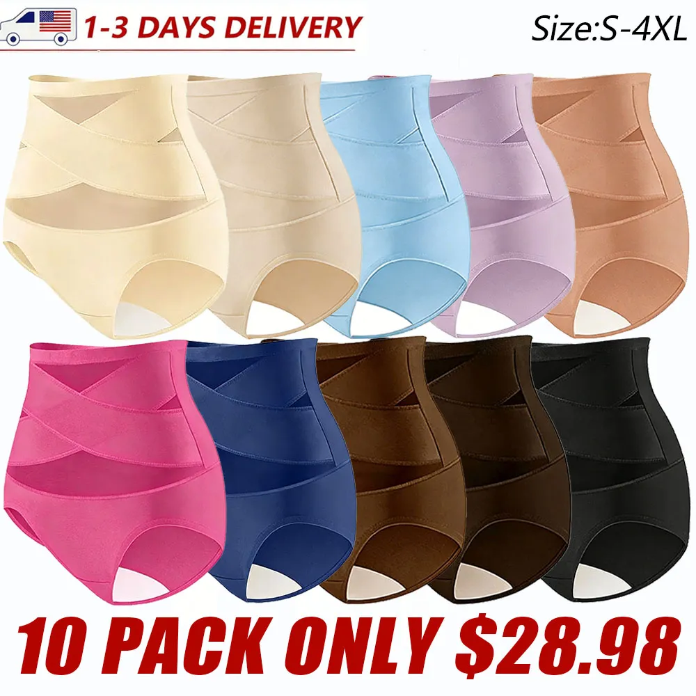 🔥 Women's High-Waist Cross-Mesh Briefs | Ultra Soft Comfort Underwear