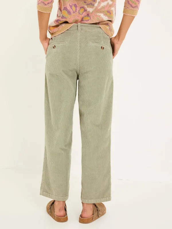 Cinnamon Light Green Cord Trousers