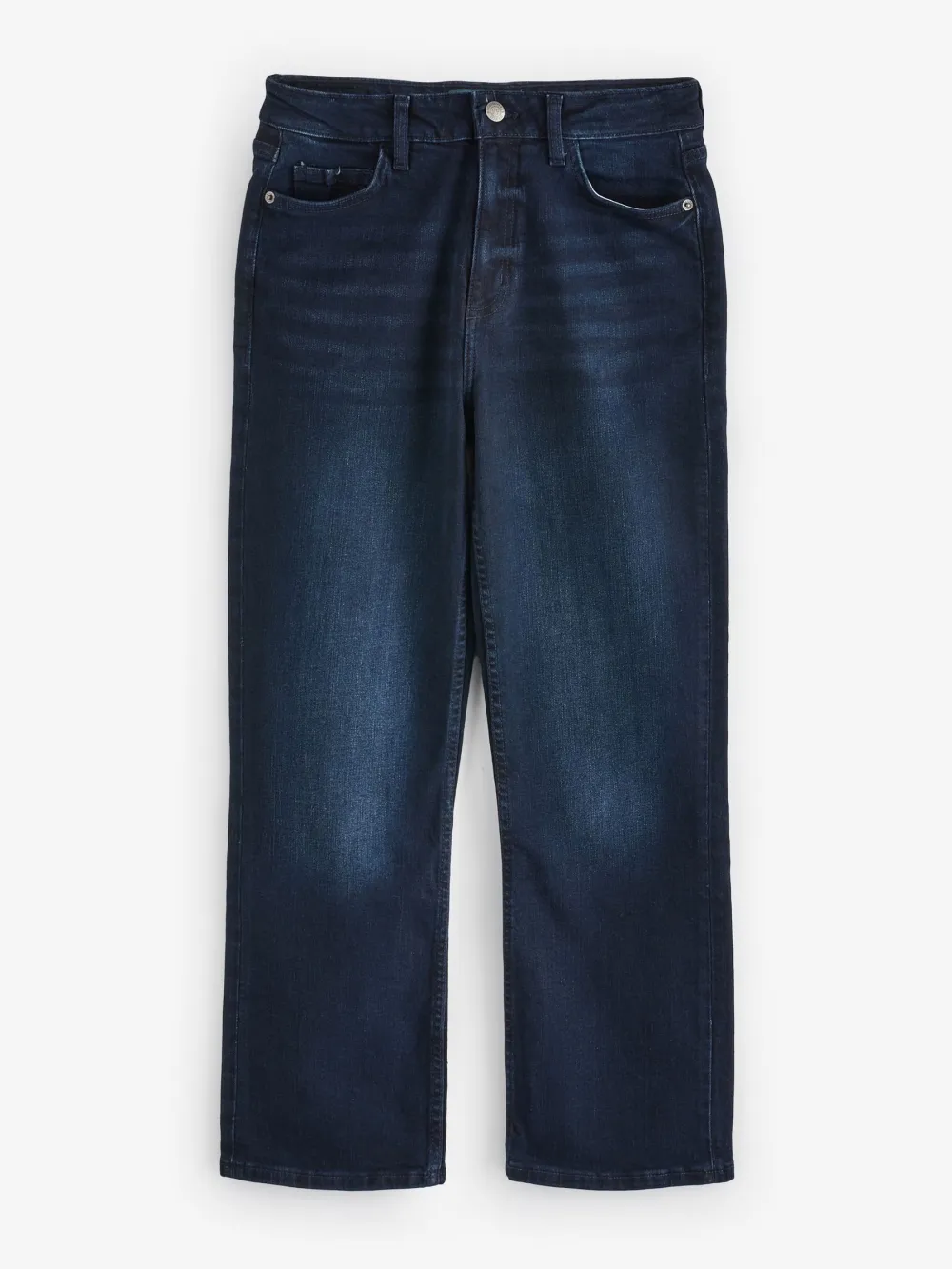 Blue Casual Style Stretch Straight Jeans
