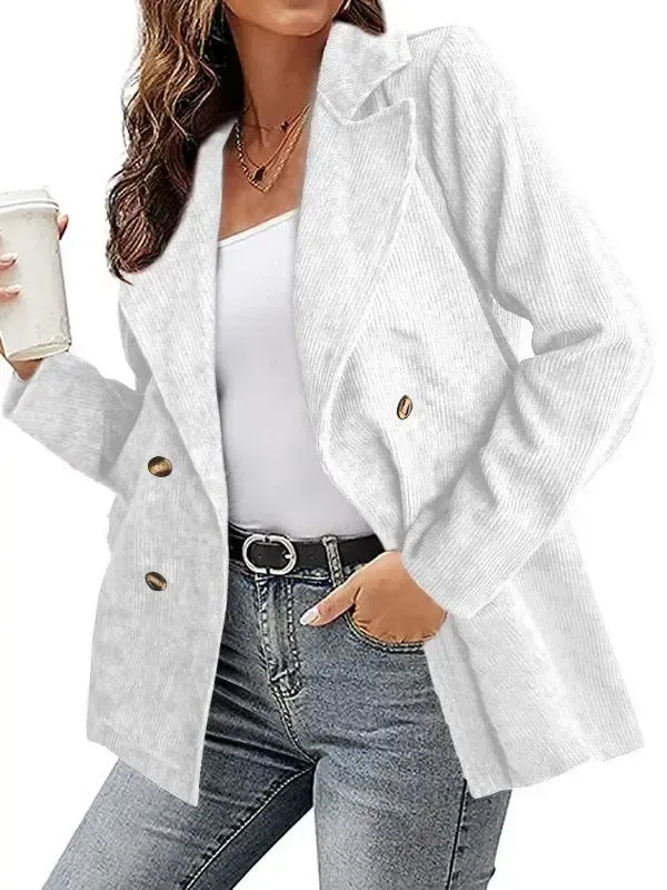 Women Long Sleeve V-neck Jacket Blazer Coats Top