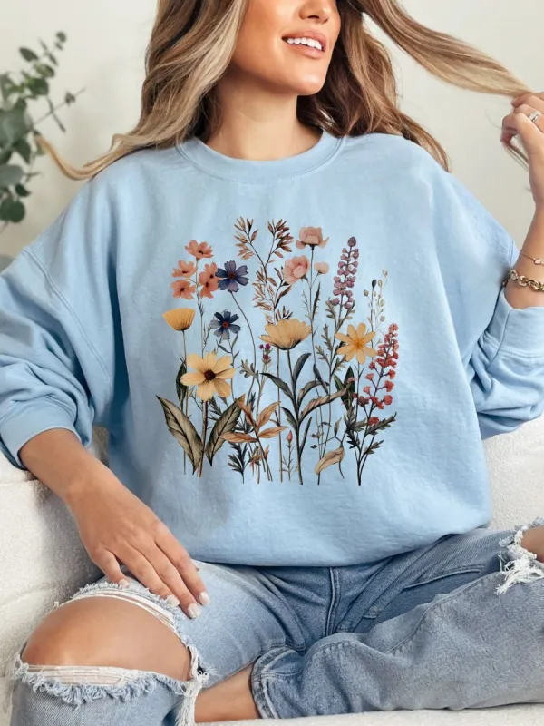 Vintage Wildflower Sweatshirt