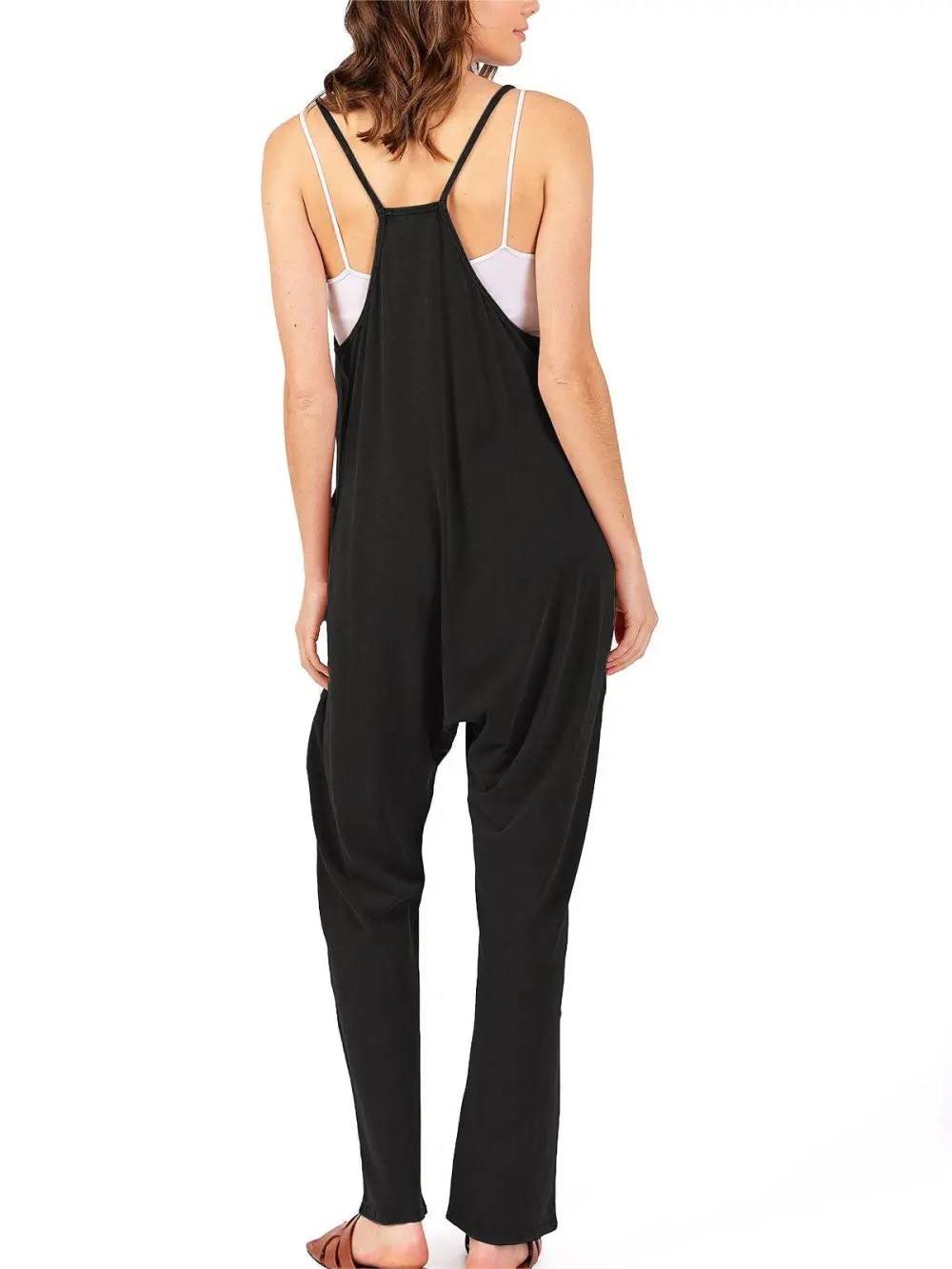 Straight Leg Sleeveless Jumpsuit