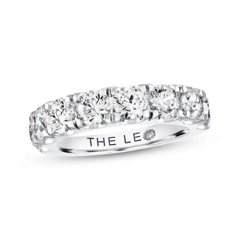 THE LEO Diamond Band 3 ct tw Round-cut 14K White Gold