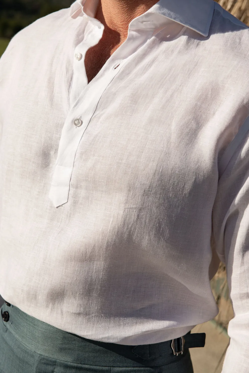 White Linen Shirt