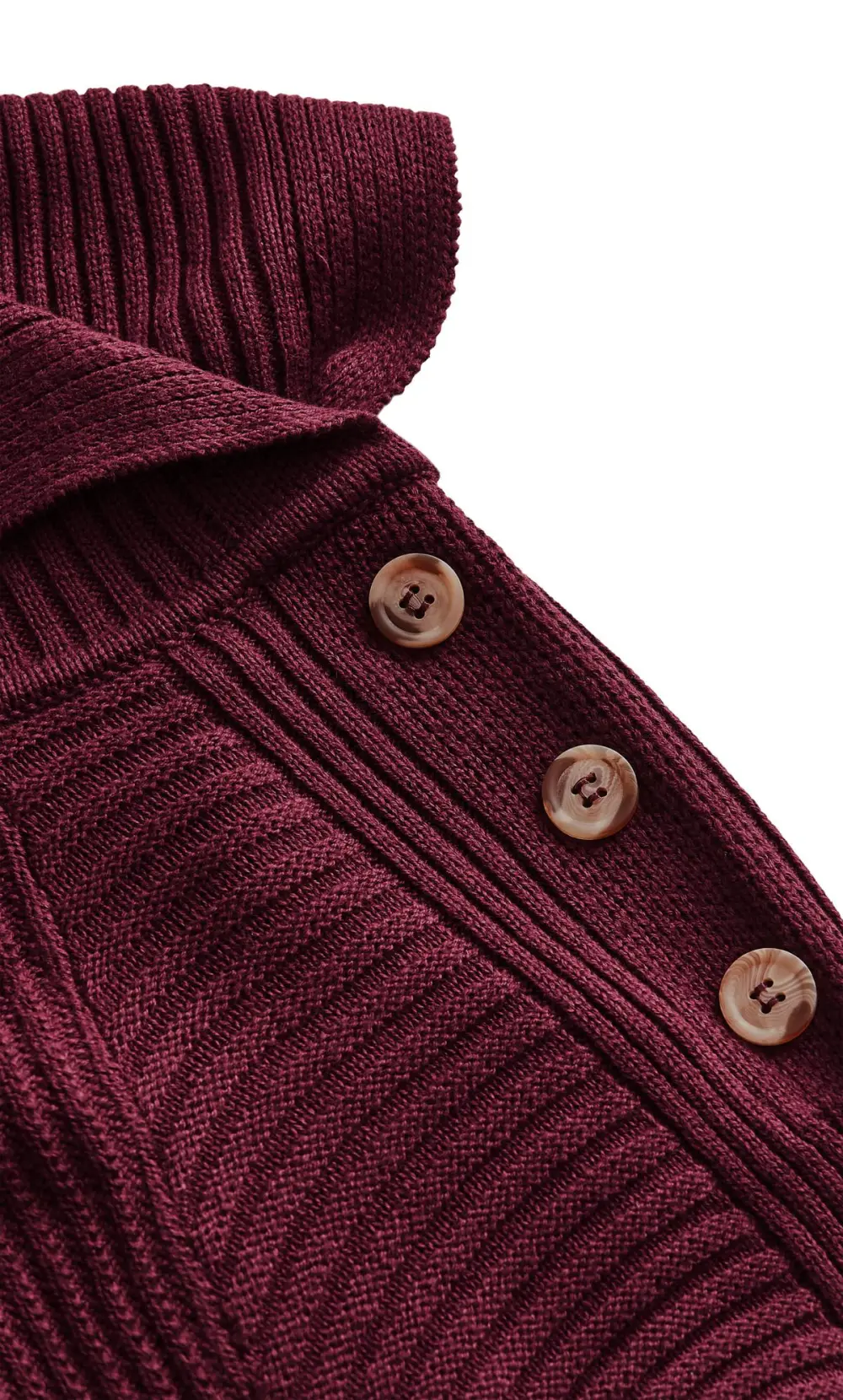 Evans Plum Turtle Neck Button Detail Jumper