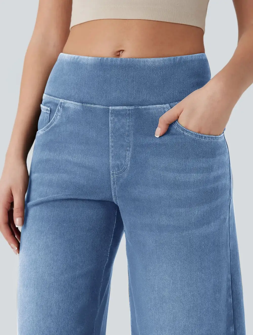 High Waisted Stretch Slim-Fit Jeans