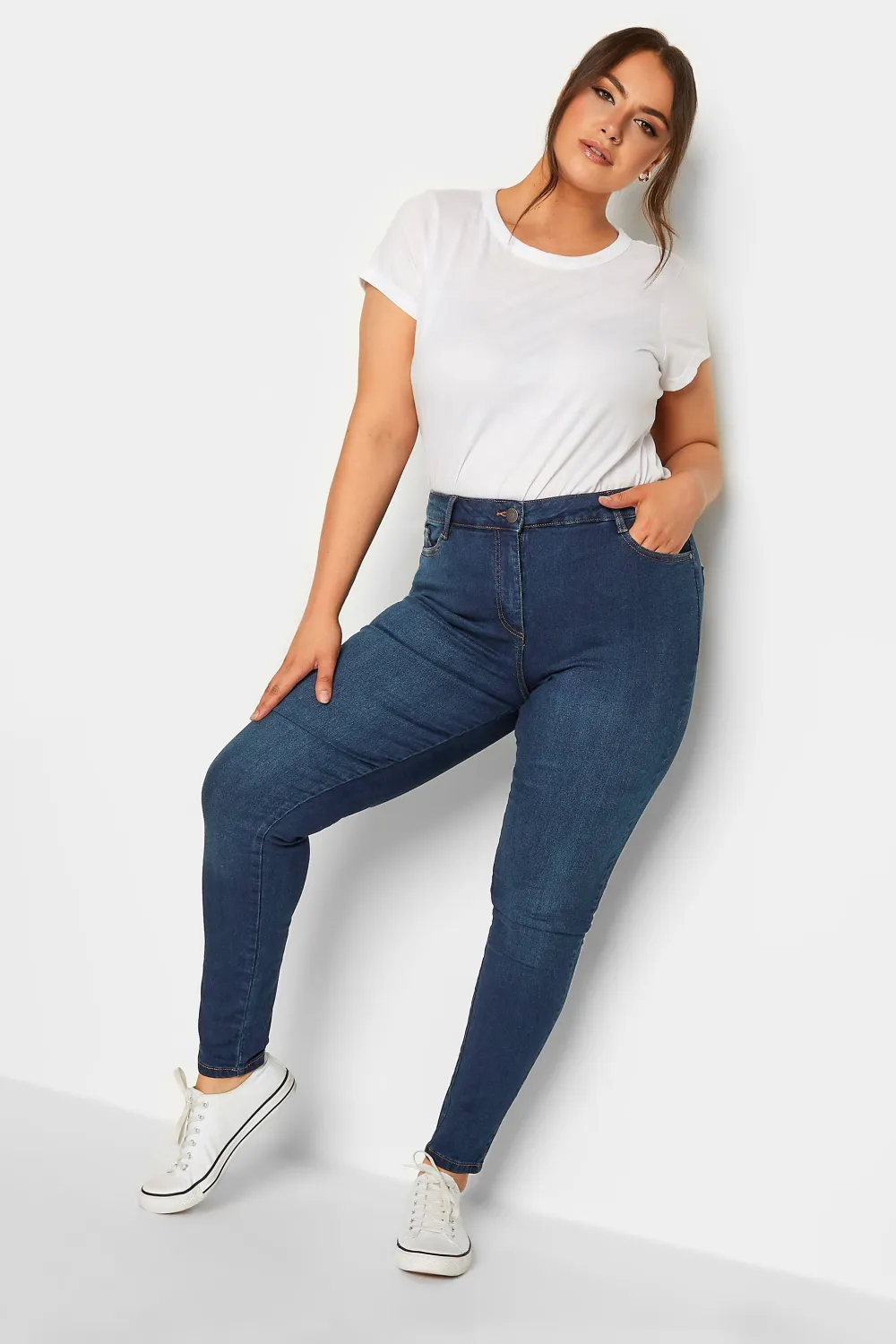 Curve Mid Blue Skinny Stretch AVA Jeans