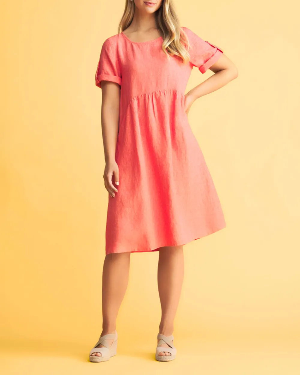 Linen Shift Dress