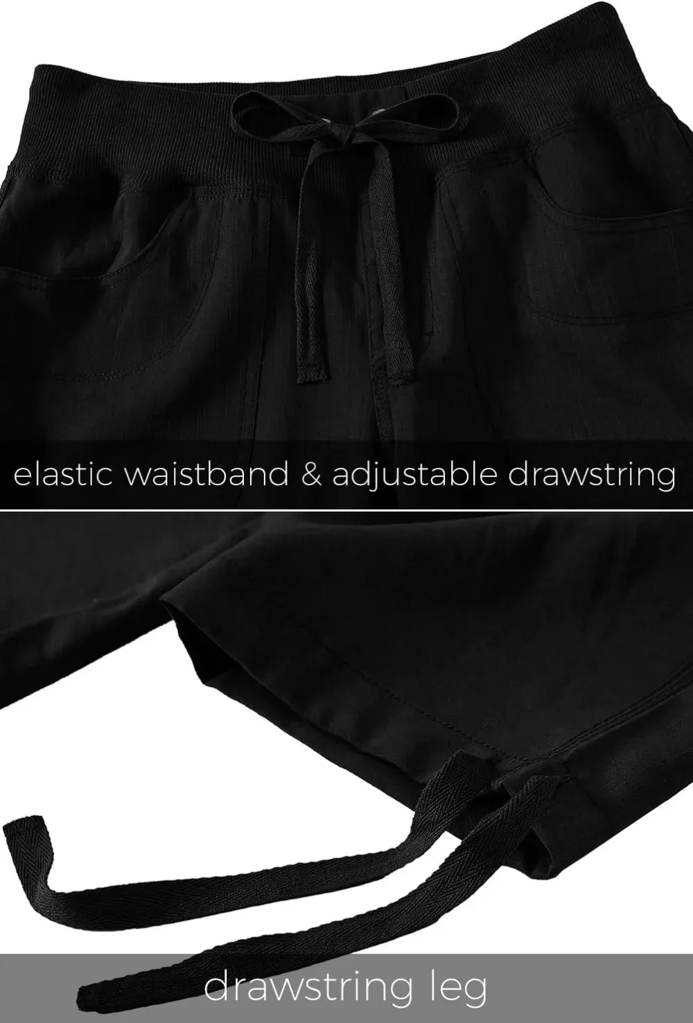 MoFiz Womens Capris with Pockets Loose Fit Casual Capri Pants Dressy Lightweight Ladies Baggy Cargo Pants for Hiking