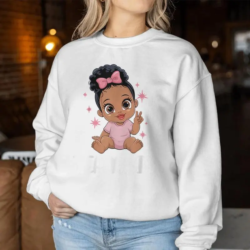 Team Girl Baby Announcement Family Party Women Sweatshirt